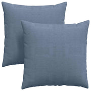 Cuscini da Divano 2 pz | Cuscini per sedie Blu 80 x 80 cm Tessuto in Cords