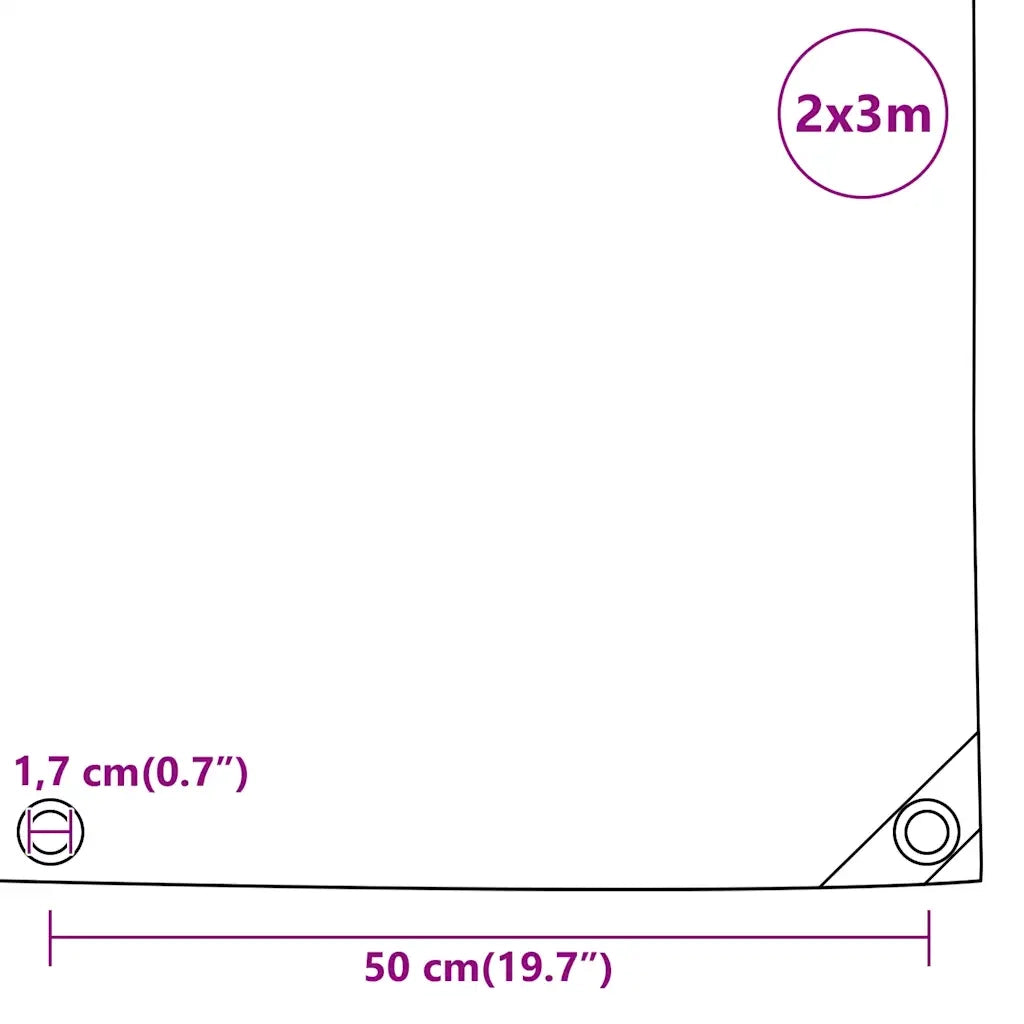Telone Antracite 2x3 m 650 g/m² 156082