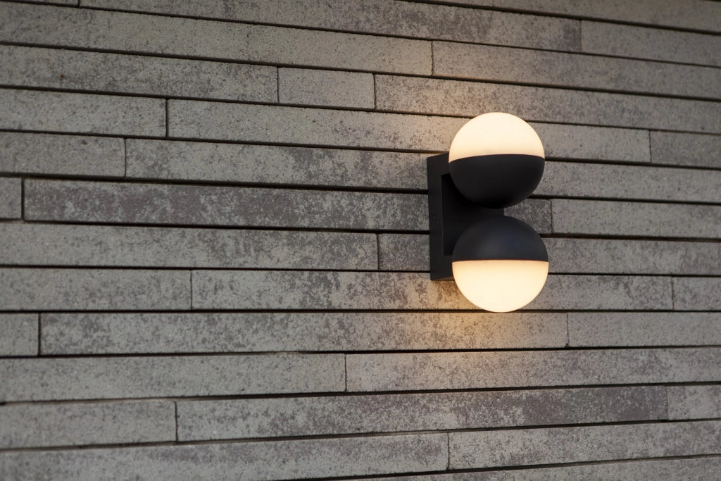 Applique esterna LOOMA LED doppia sfera IP54 Lutec