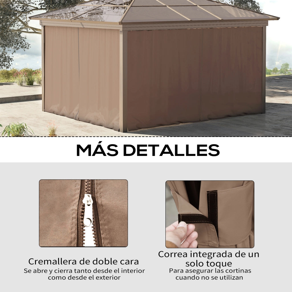 Cenador 3x2 m ¨C Minimal ¨C marrone