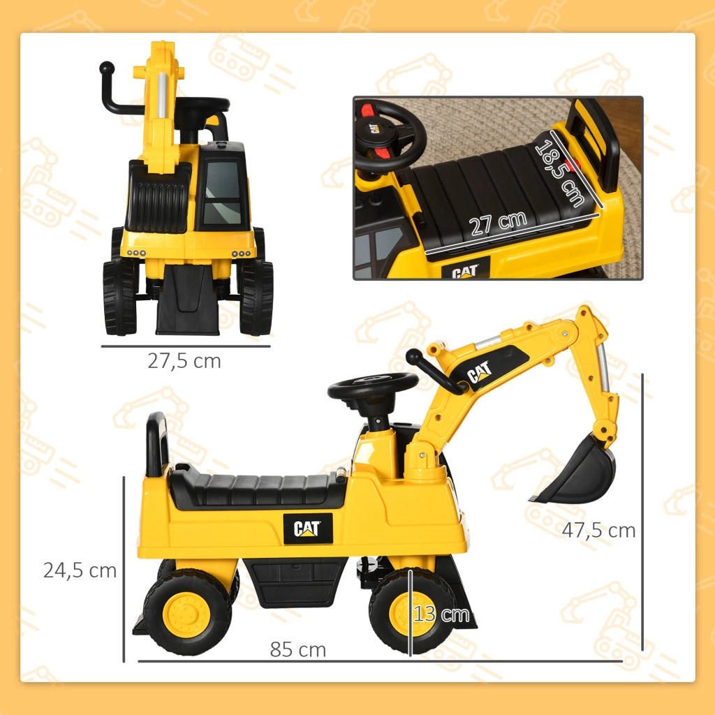 Tractopelle per bambini ¨C Minimal ¨C 85x27.5x47.5cm, giallo