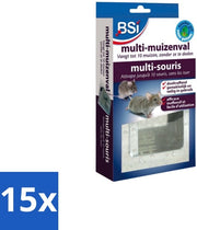Multi valvola per topi - Materiale galvanizzato - 29,2 × 16 × 5 cm - Confezione in bulk - 15 pezzi