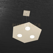 EXAGON SOSPENSIONE 3 LUCI SABBIA 1142-SP-SA