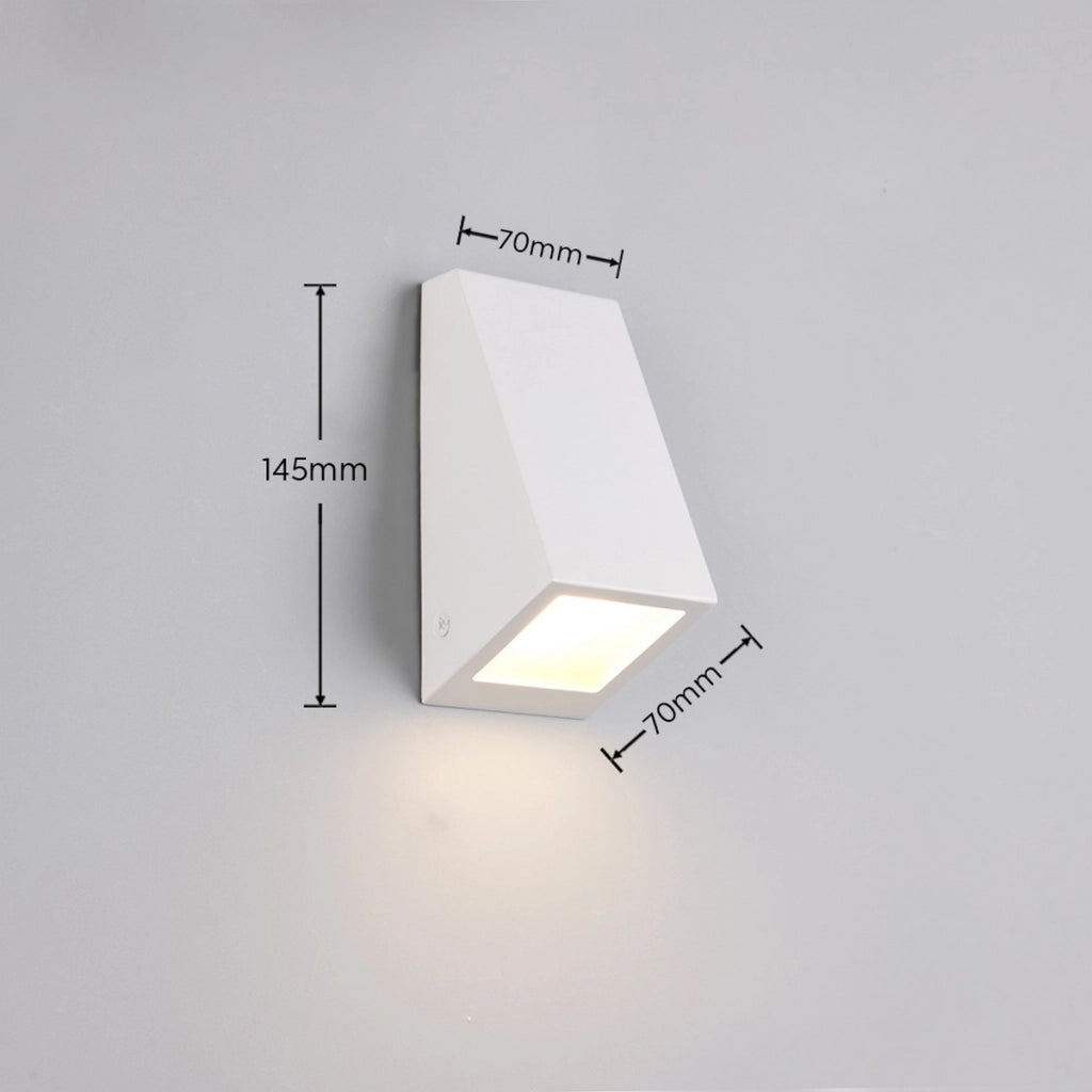 Applique da esterno BRAGA obliqua 1xGU10 bianca IP44