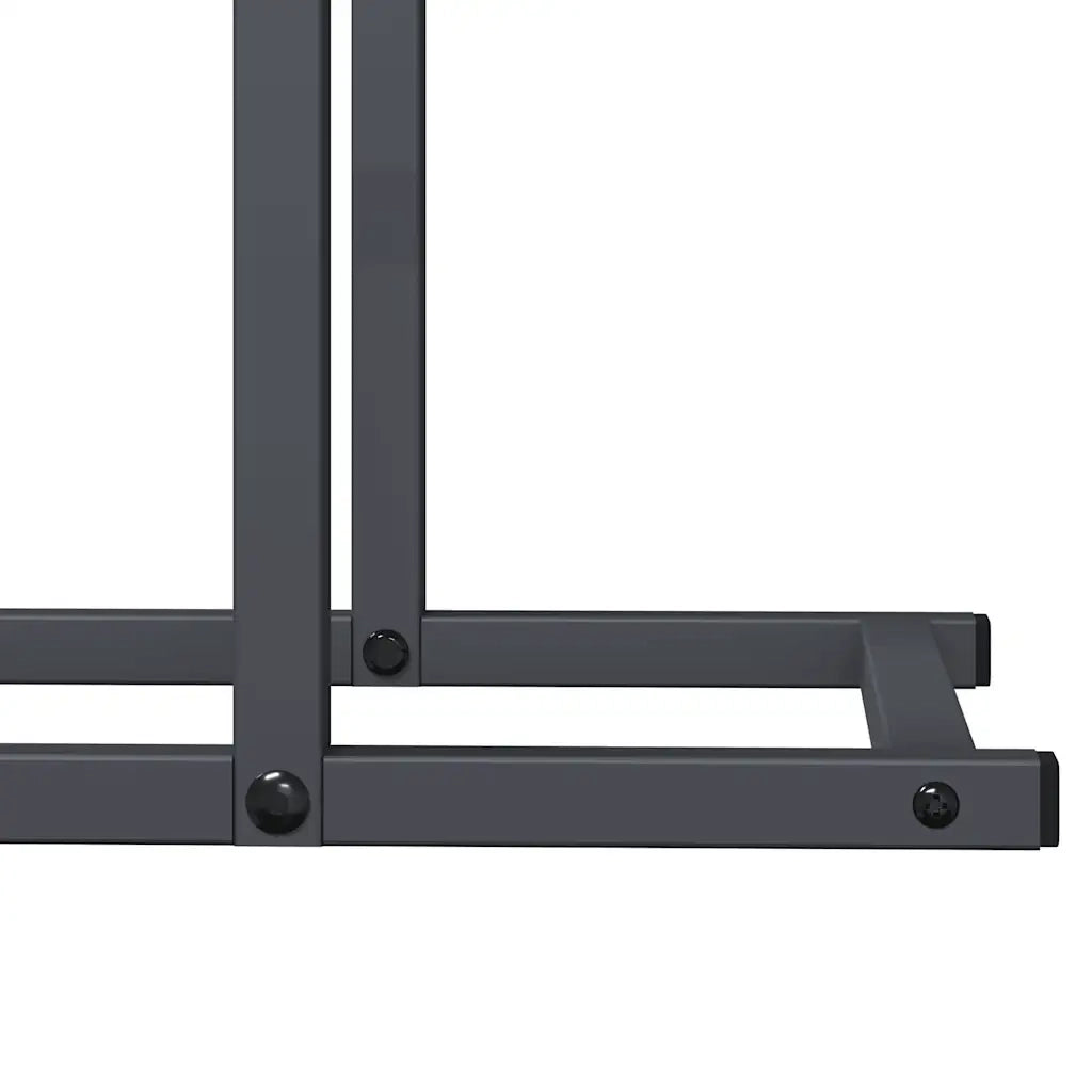 Rastrelliera per Legna da Ardere Antracite 50x25x60 cm 864313