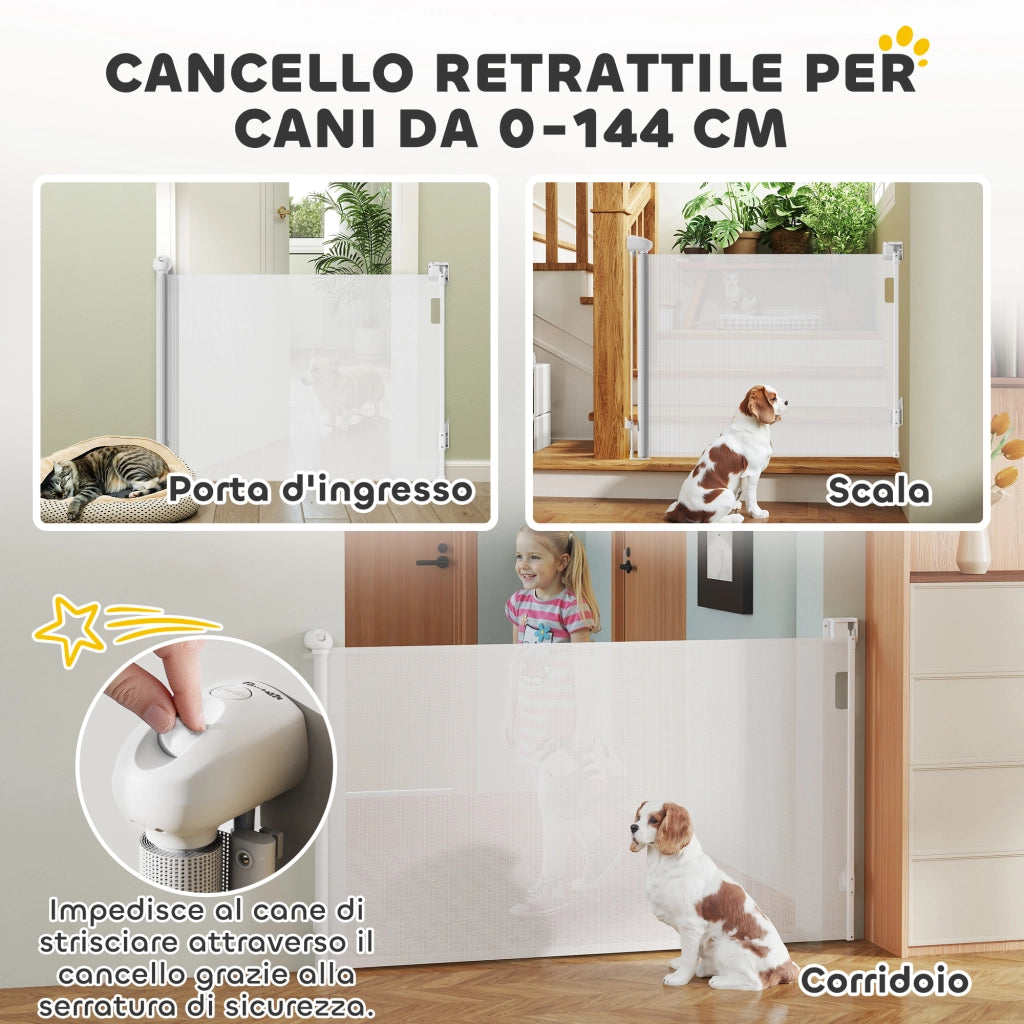 Cancellino per Cani ¨C zephmum ¨C Bianco 0-125 cm