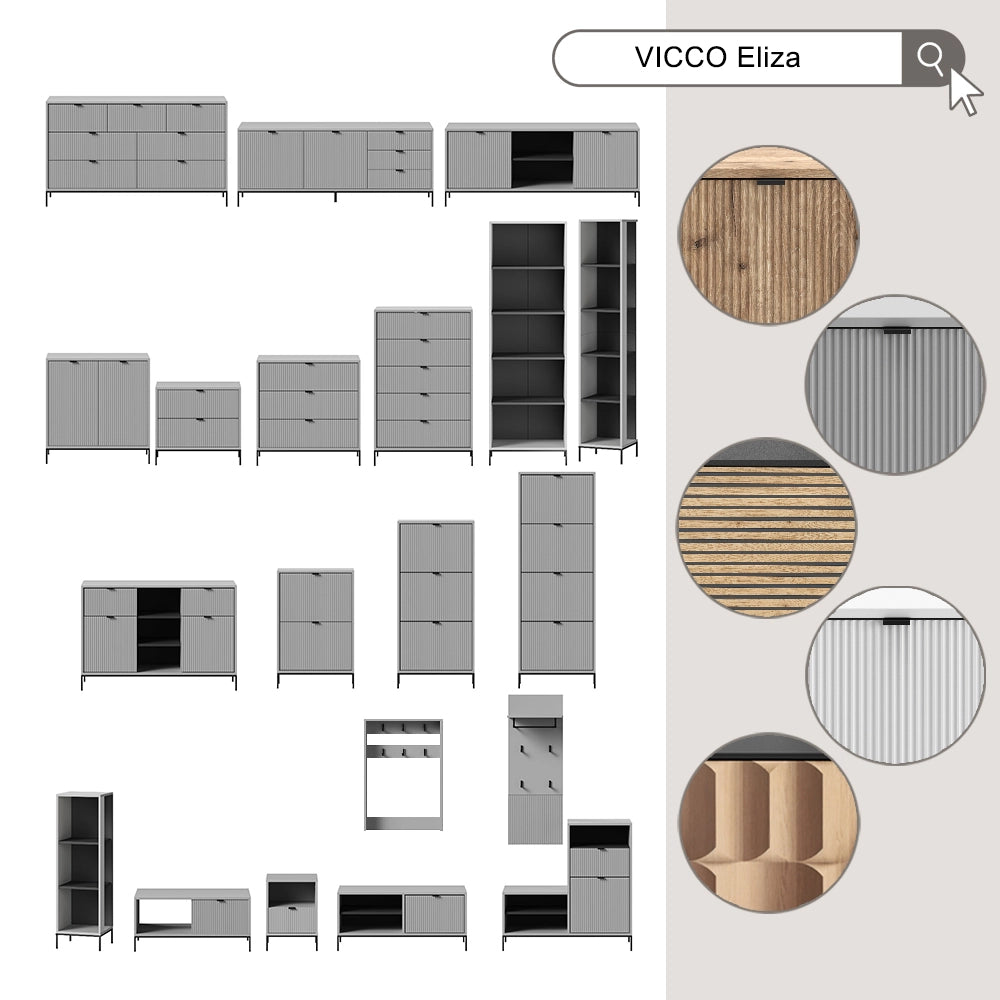 Vicco Appendiabiti da parete Quercia vichinga 60 x 85 cm