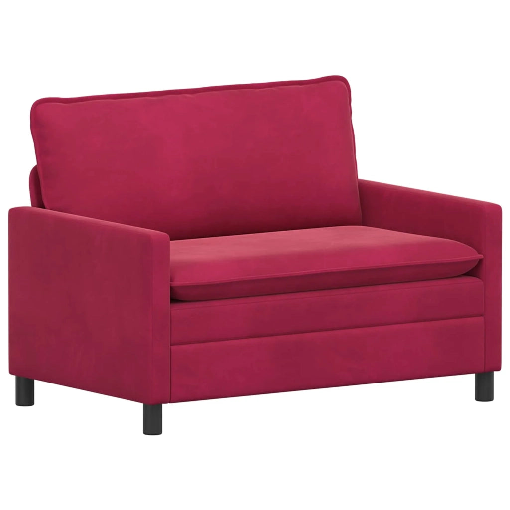 Set di divani 2 pcs Rosso Vino Velluto 3417131