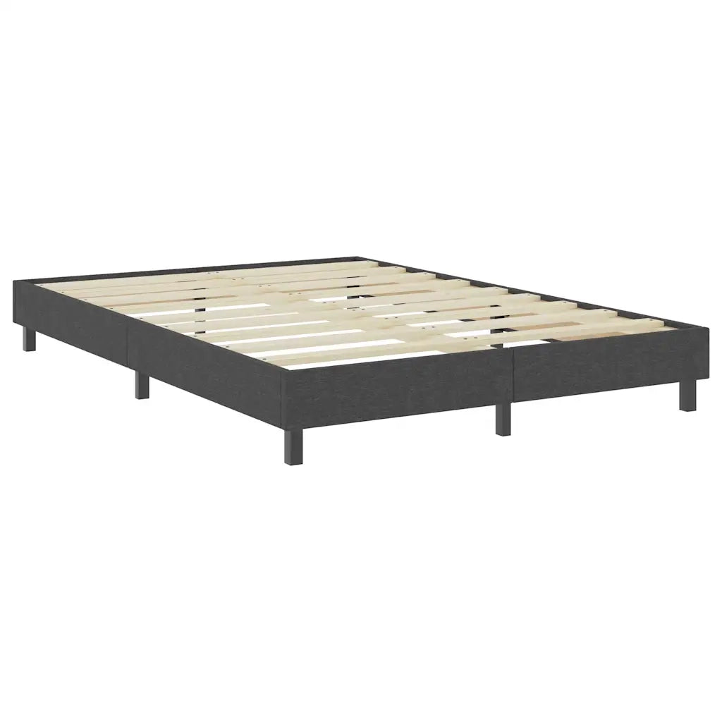 Letto a Molle Grigio in Tessuto 160x200 cm