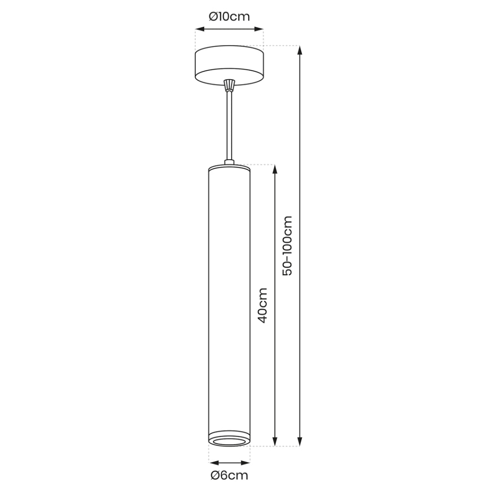 Lampada a sospensione bagno Porter bianca GU10 IP44