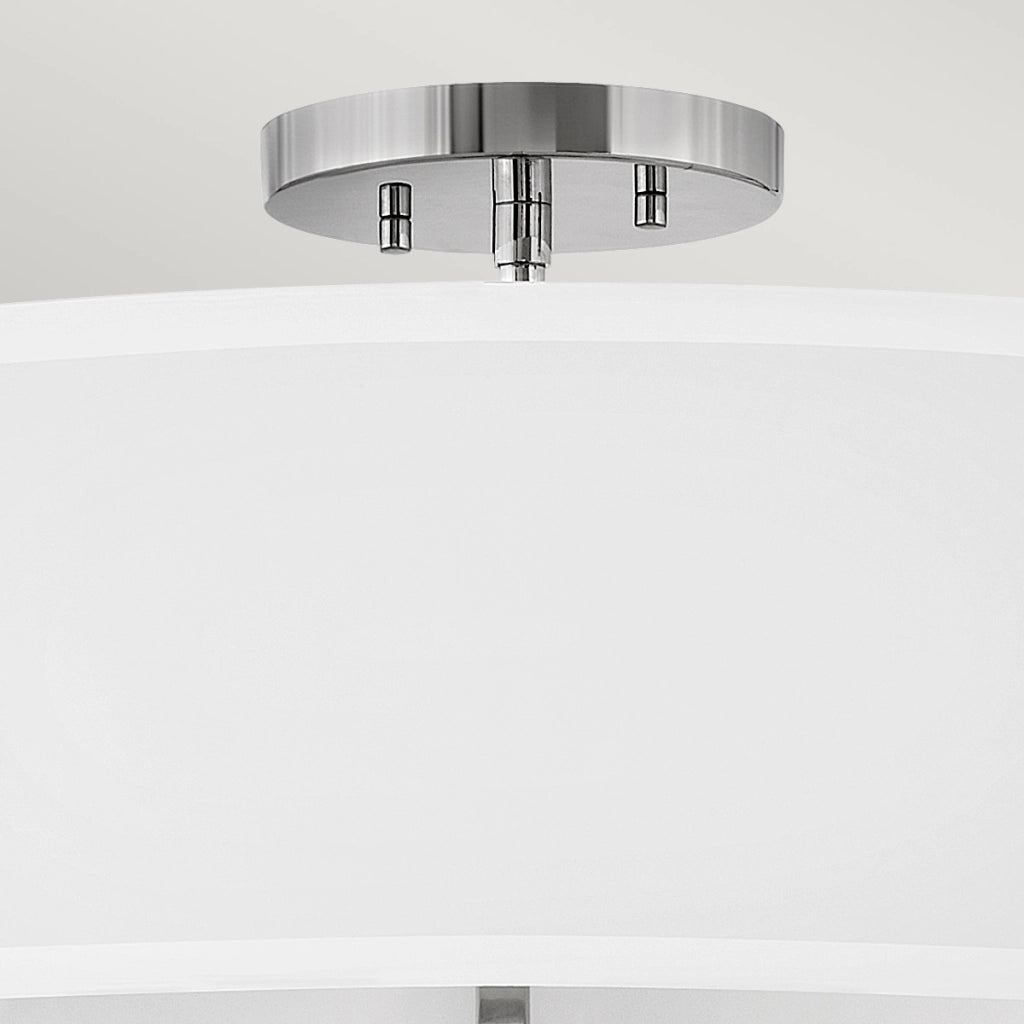 Lampada soffitto Graham nichel lucido 4xE14 58cm Hinkley