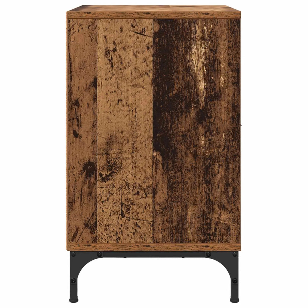 Armadio da Notte con cassetto Legno vecchio 49 x 36 x 61 cm 883490