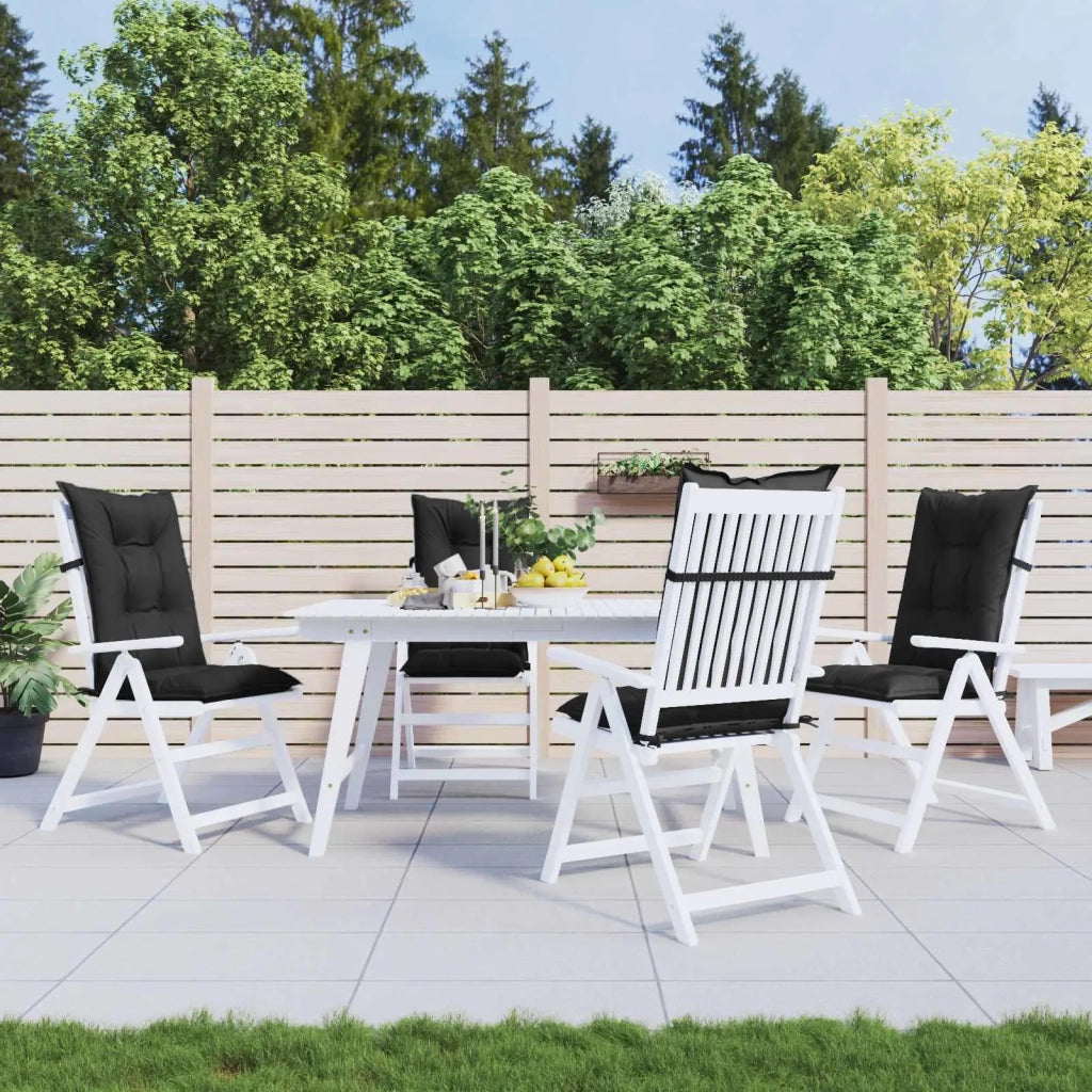 Set di cuscini per sedia alta 4 pcs Melange nero 4002368