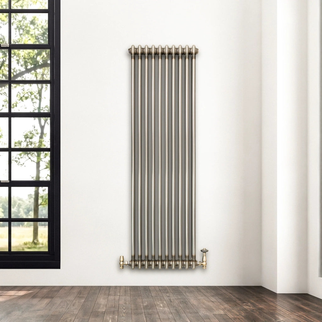 Radiatore 2 Colonne Verticale Metallo Grezzo 1500x470 mm