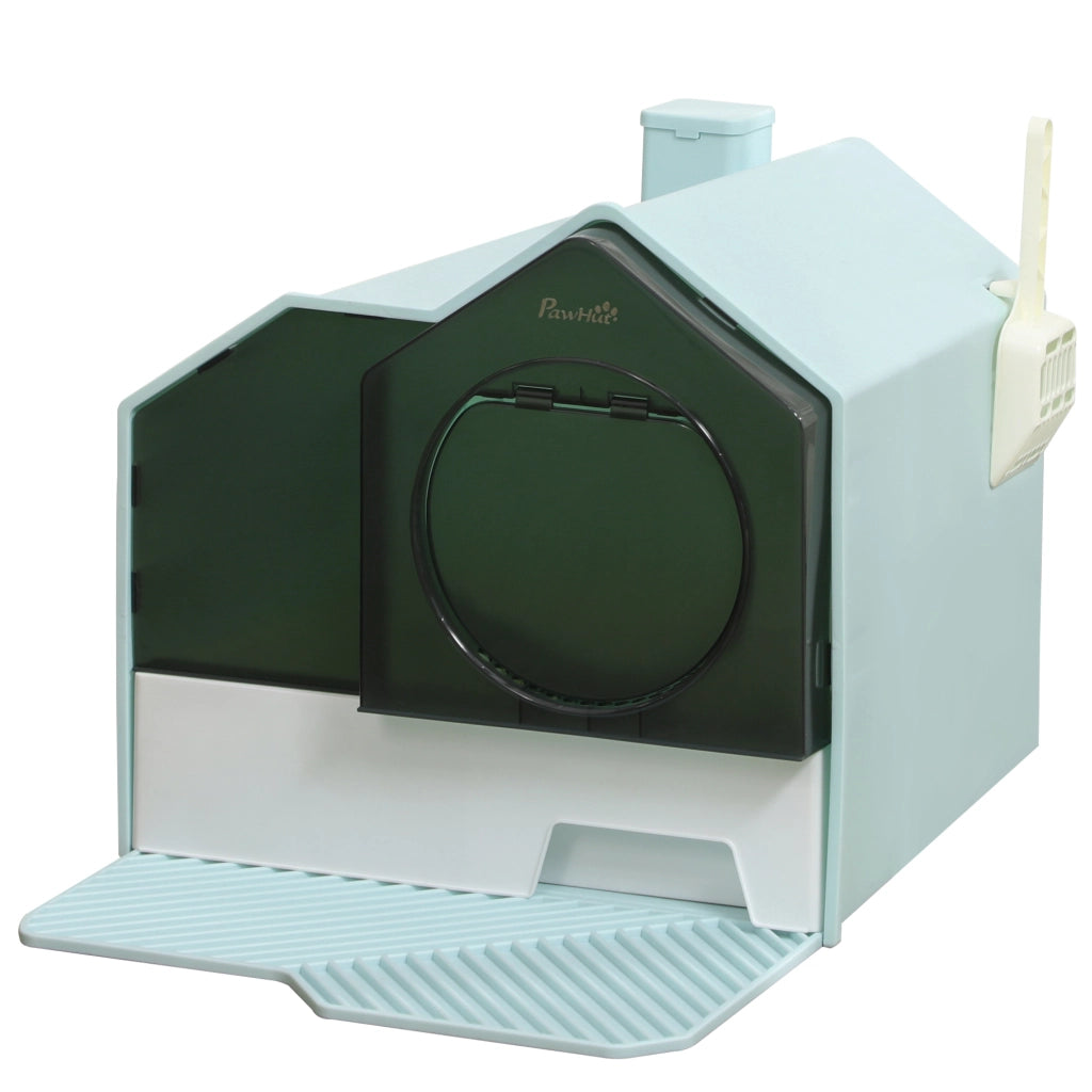 Casetta per Gatti con Vassoio Estraibile ¨C Minimal ¨C 47x45x42 cm Turchese