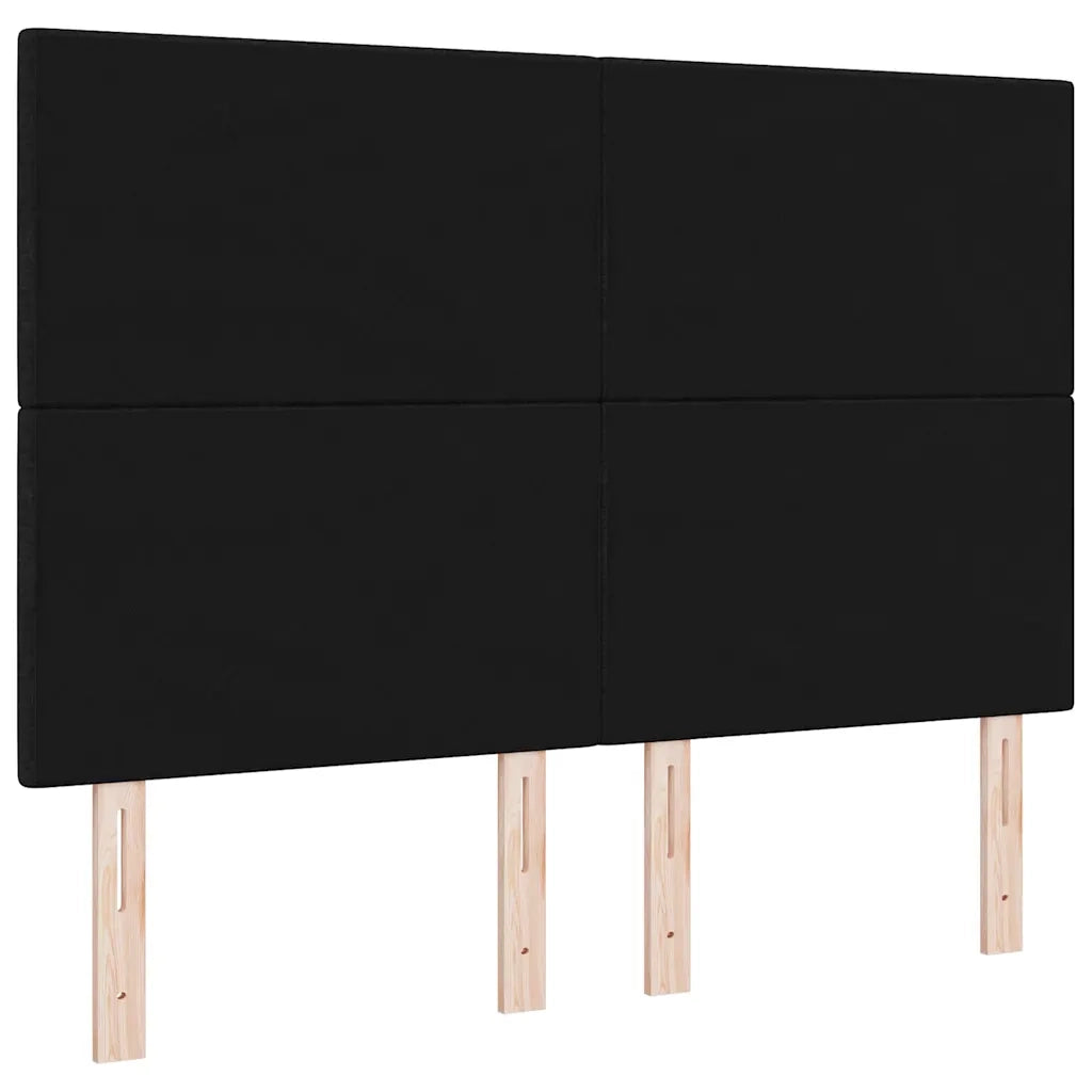 Testiera LED con strisce LED con testiera Nero 160 cm Tessuto 3338438