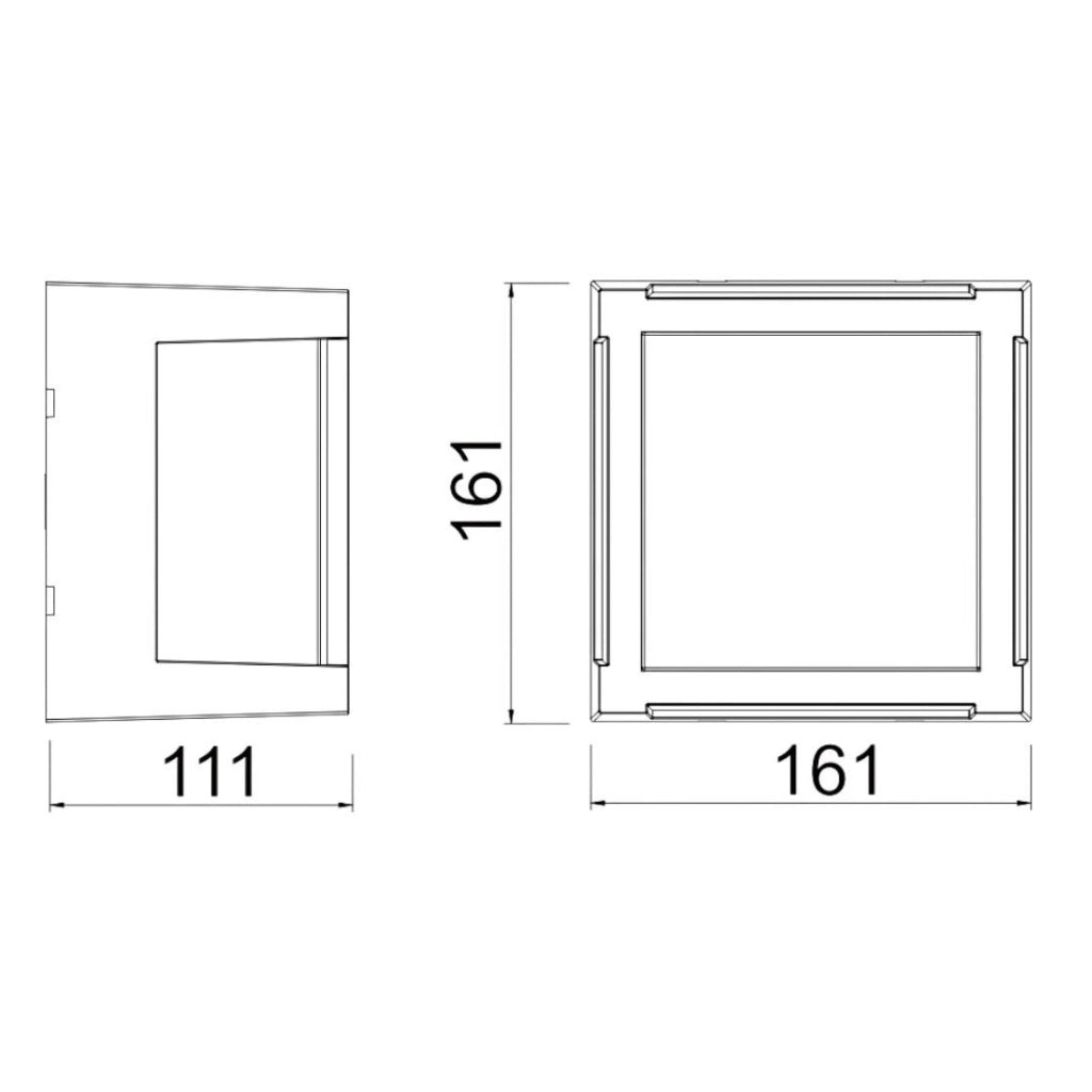 PLAFONIERA CREEK NERO 15 W 2700-3300-4000K LED