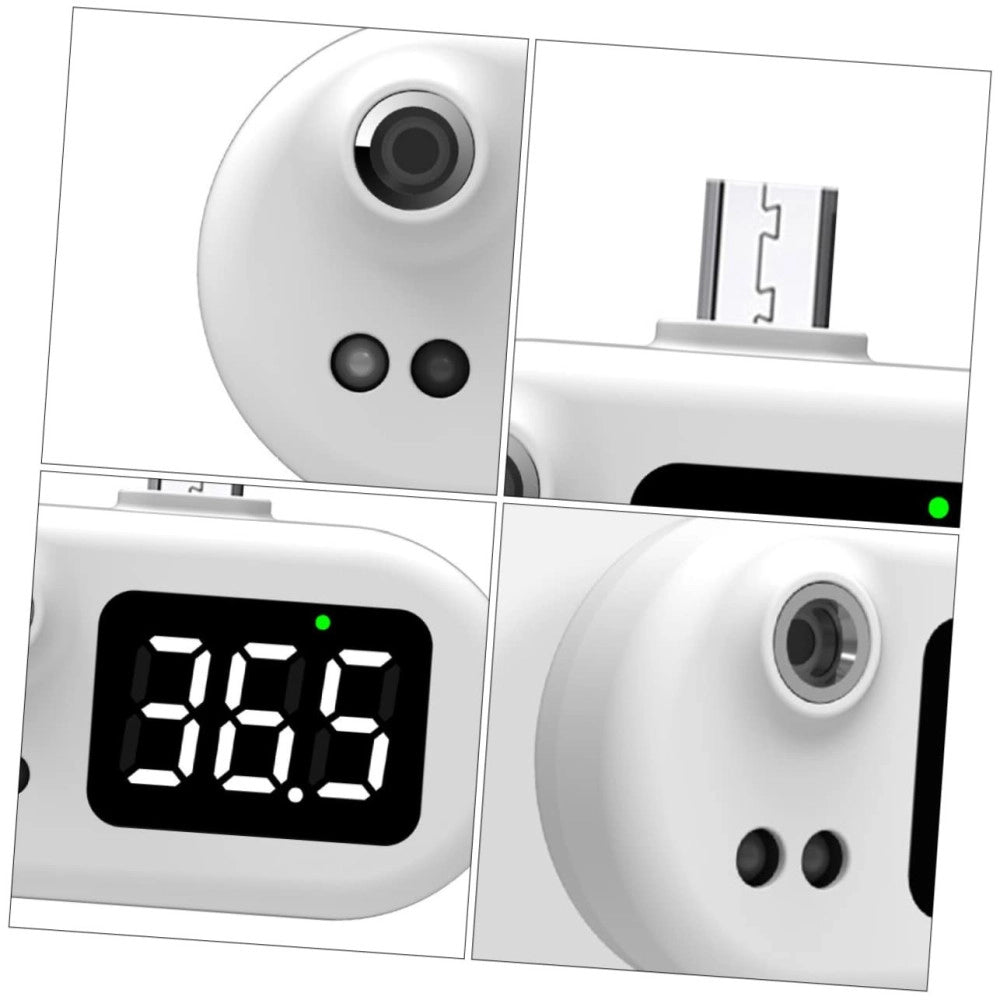 Trade Shop - Termometro Digitale Frontale Infrarossi Per Febbre Senza Contatto Usb Type C K8+ -