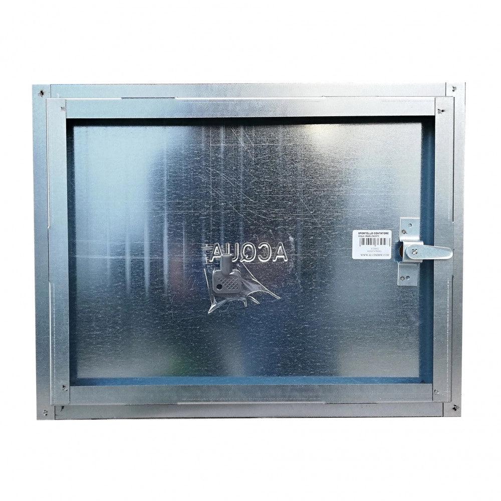 Sportello portello porta zincata per chiusura nicchia contatore acqua, scegli se  lc 45 x hc 35 cm ( ln 41 x hn 31 cm )