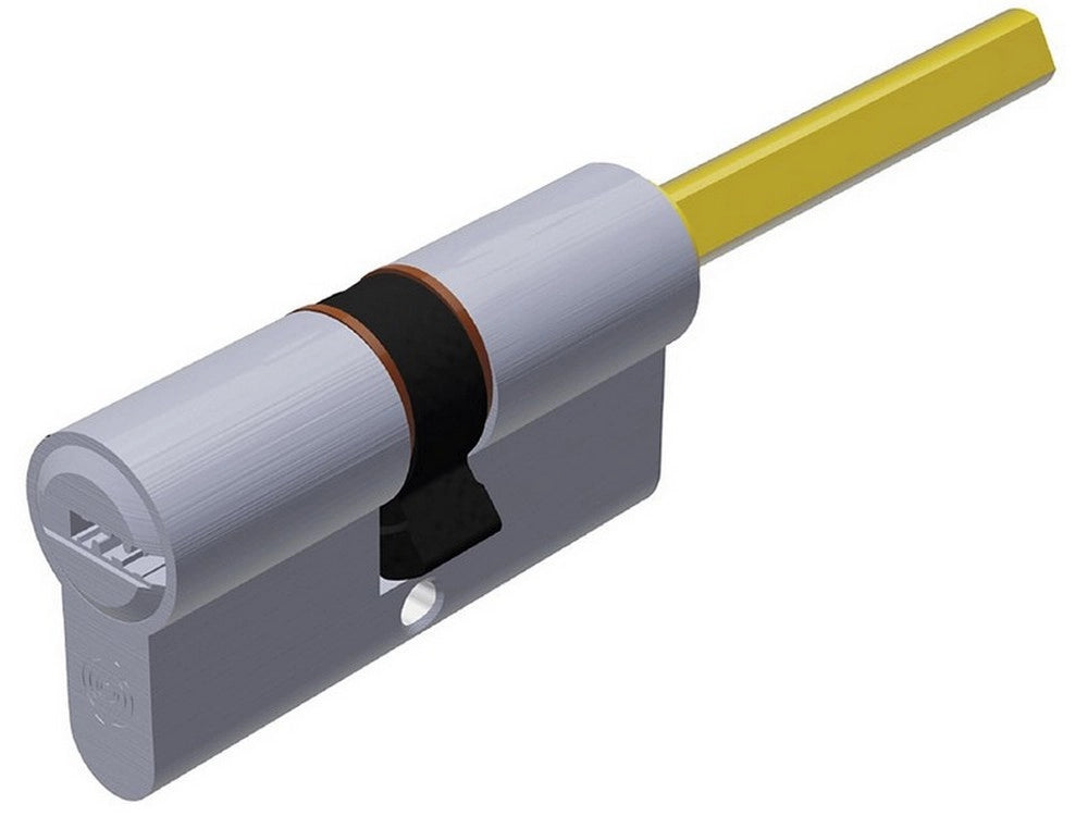 1pz cilindro cromo satinato evok1 con codolo 5 chiavi mm. 60 (30+30) cod:ferx.vit55140