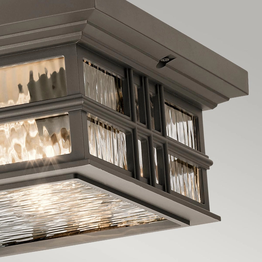 Plafoniera esterna Beacon Square bronzo E27 2x60W Kichler