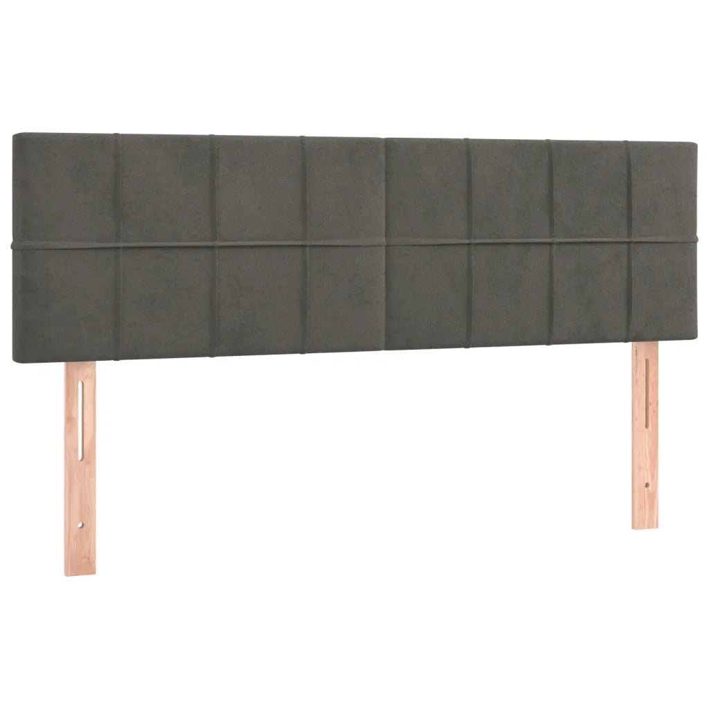 Letto a Molle con Materasso e LED Grigio Scuro 140x200 cm 3134406
