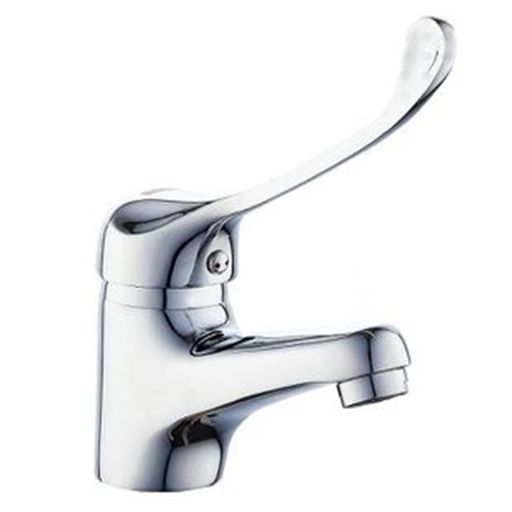 Trade Shop - Miscelatore Rubinetto Bagno Per Lavandino Lavabo Ottone Cromato Clinica 69205 -