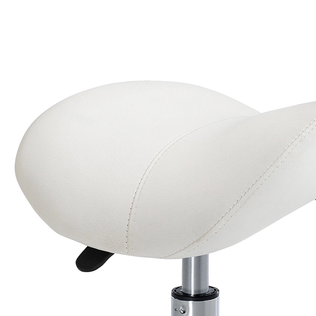 Sgabello girevole regolabile in altezza ¨C zephmum ¨C Bianco 49-61 cm