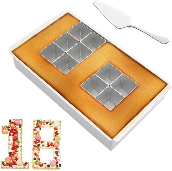 Set di stampi per dolci - insieme di stampi per dolci - varie misure - materiale di alta qualità - duraturo