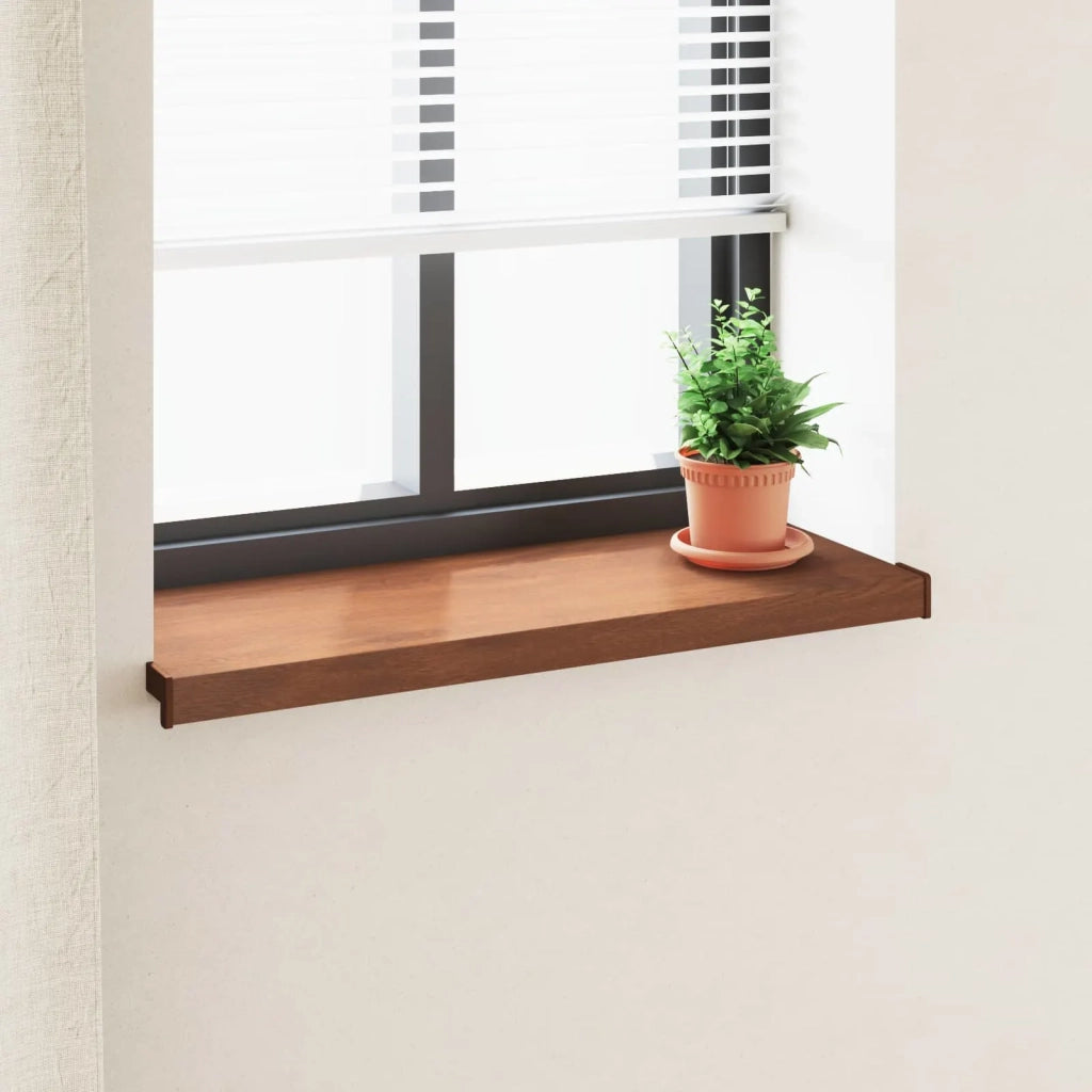 Soglia della Finestra Legno Marrone 100 x 35 x 4,5 cm PVC 42046917