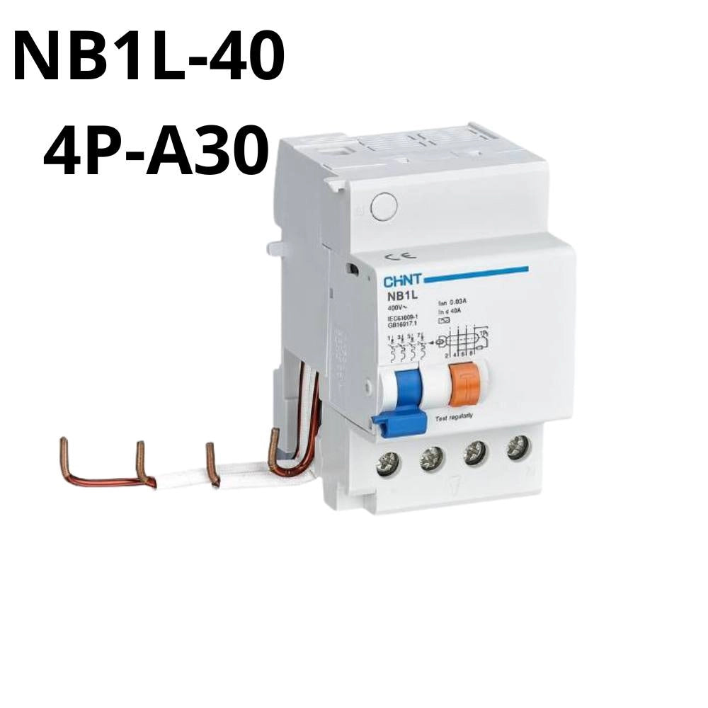 Chint blocco differenziale 4 poli 40a 30ma serie nb1l-40 per nb1-63 *** tipo di differenziale tipo a, confezione 1