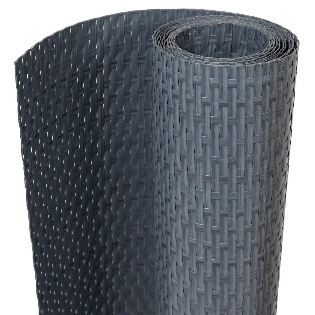 Schermo da balcone | Paravento da Balcone Antracite 600x80 cm in Polyrattan