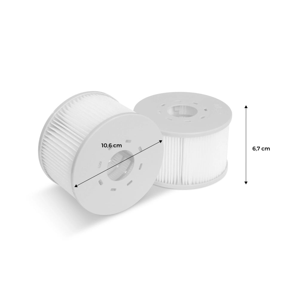 Set di 2 filtri per spa gonfiabile, grigio