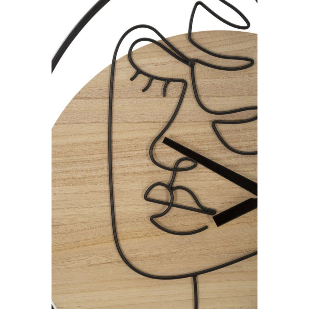Orologio da Parete VKH268, Marrone, Metallo, 60x2x60 cm