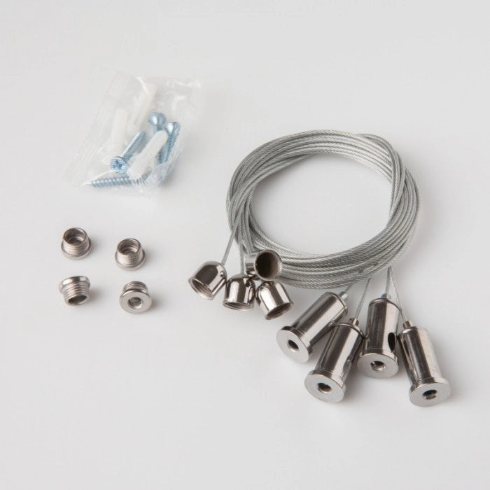 Kit cavi sospensione pannelli LED Ecolight 4 pz