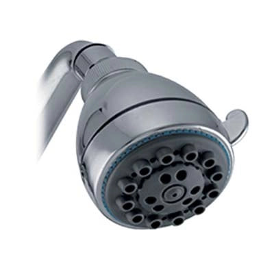 SOFFIONE DOCCIA + SNODO 3 GETTI - ABS CROMATO 1/2F MM 70- 2 pezzi