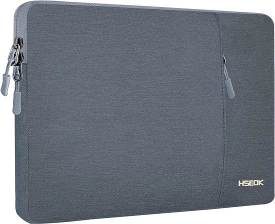 Sacco per laptop 15,6 pollici, protezione acquatica, compatibile con la maggior parte dei laptop 15,6" (Surface Book, Acer, Dell, HP, Lenovo, Samsung, Asus), colore grigio scuro