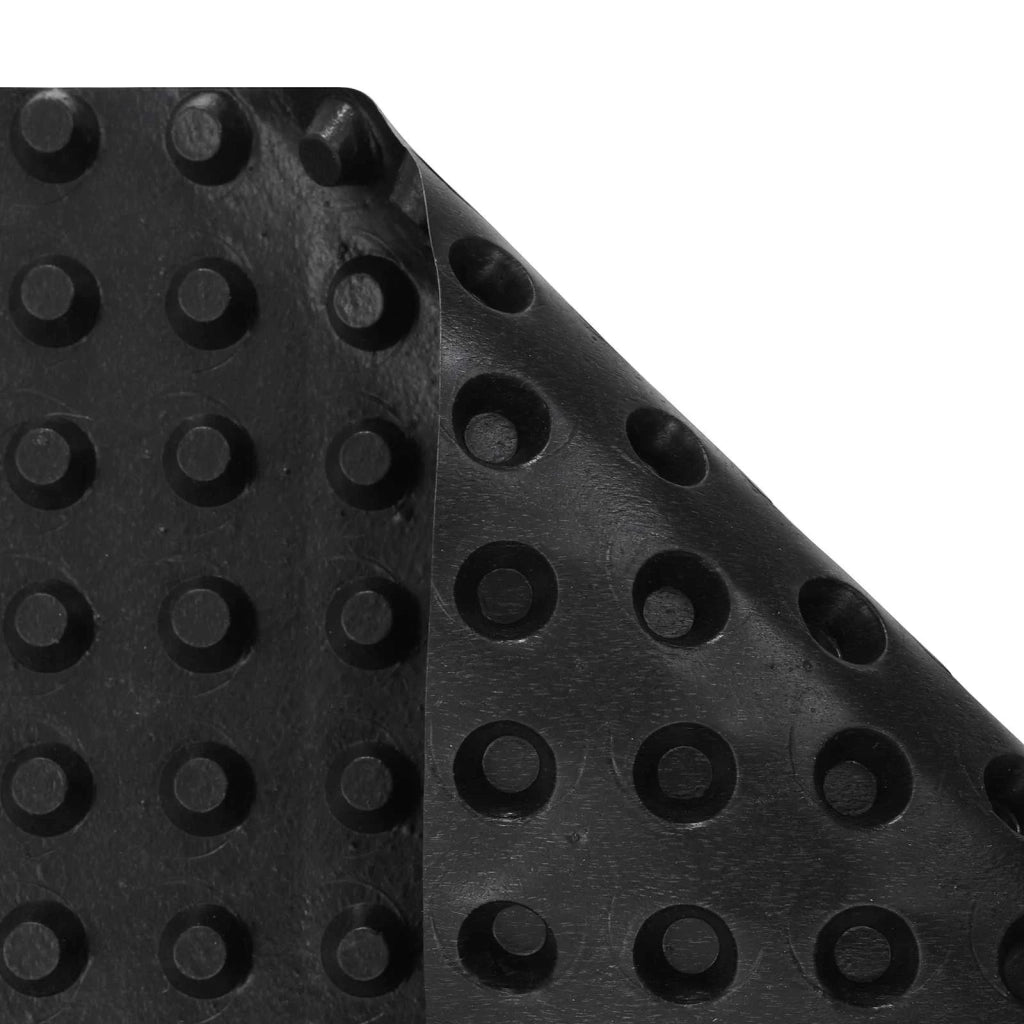 Foglio di drenaggio stampato 2 pcs Nero 0,5 x 20 m HDPE 42019913
