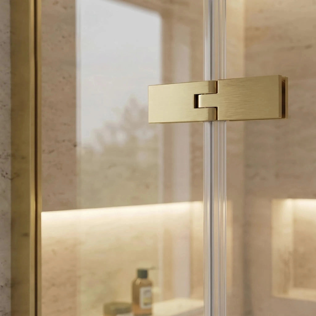 Cabina Doccia Rea Bruno 120x90 Brush Gold