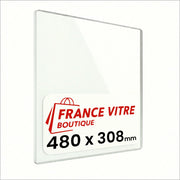 480 x 308 x 4 mm - Vetro per stufa a legna - vetro camino di ricambio - vetro per caminetto resistente al fuoco - France Vitre
