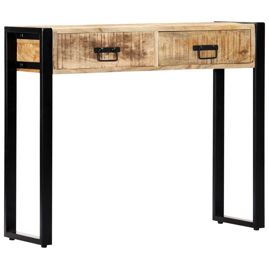 Tavolo Consolle | Tavolo d'Ingresso 90x30x75 cm in Legno Massello di Mango