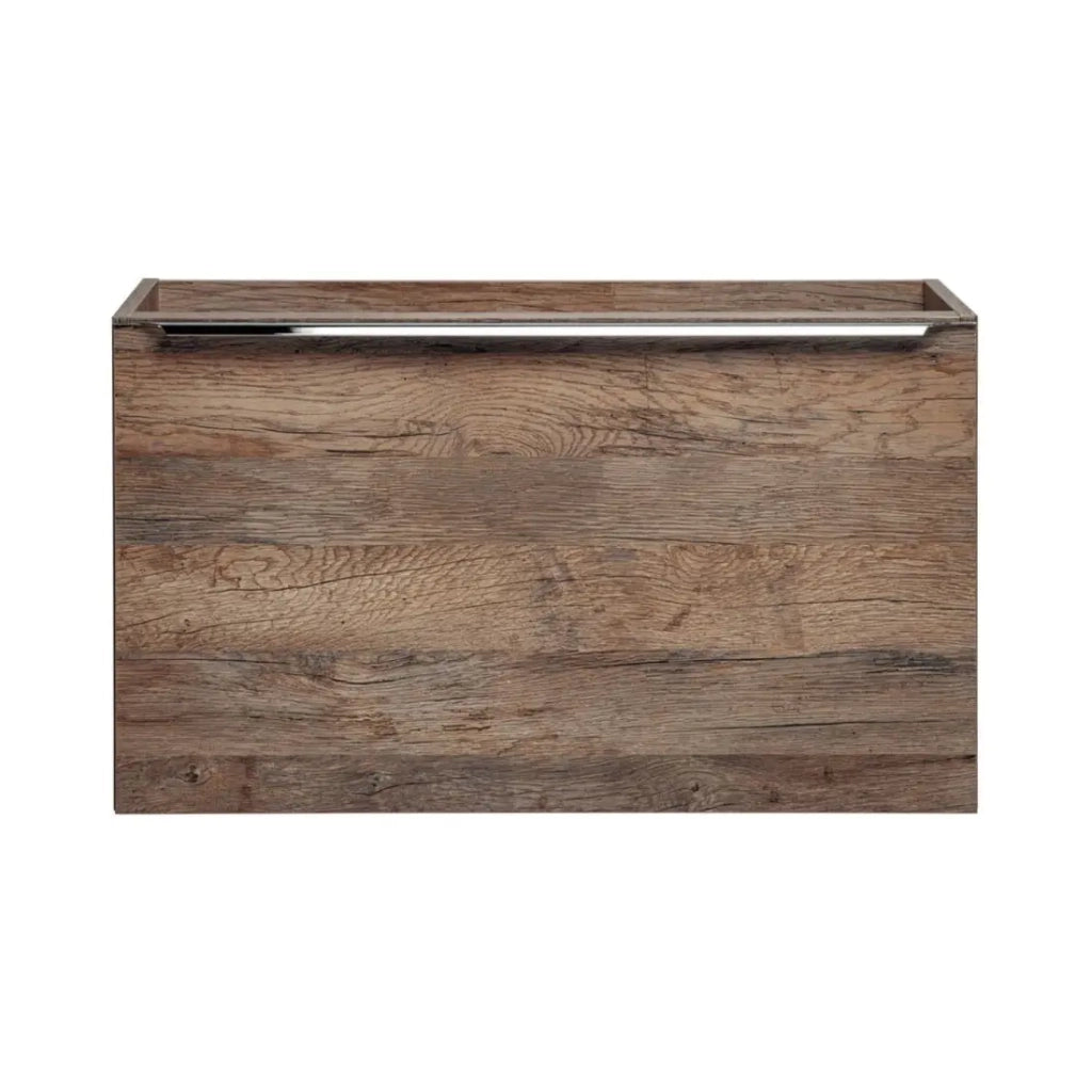 Mobile sottolavabo VANTA rovere scuro 60 cm – Modulo sospeso con cassetti