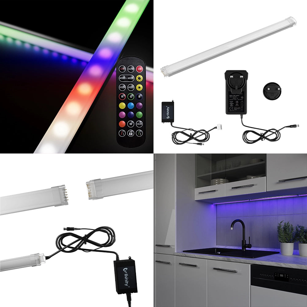 Vicco Striscia LED Bianco 30 cm con starter pack