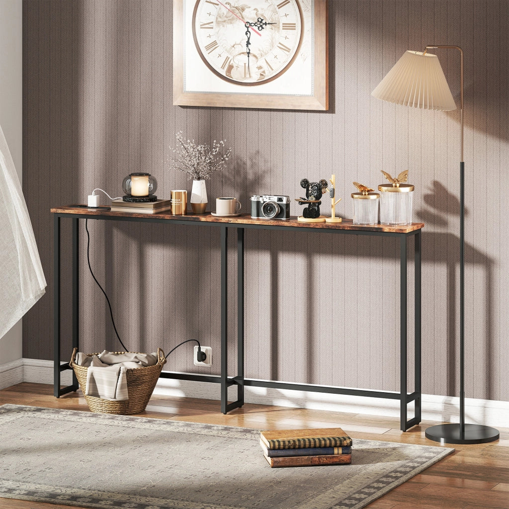 Tavolo console ¨C Minimal ¨C marrone 160x80x20