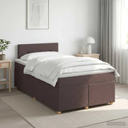 Letto box spring con materasso Marrone Scuro 120 x 200 cm 3450933