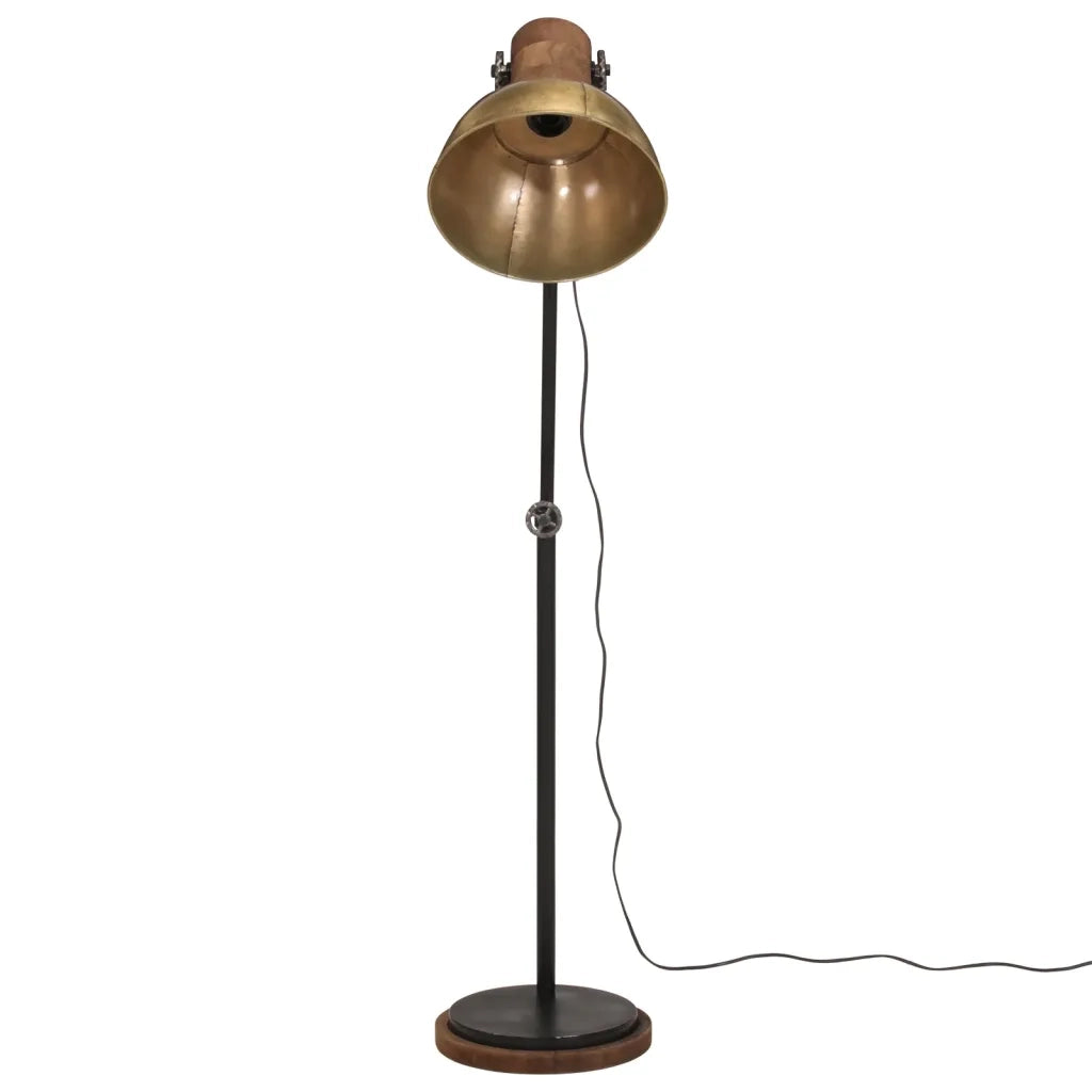Lampada da Terra 25 W Ottone Anticato 30x30x100-150 cm E27 371957