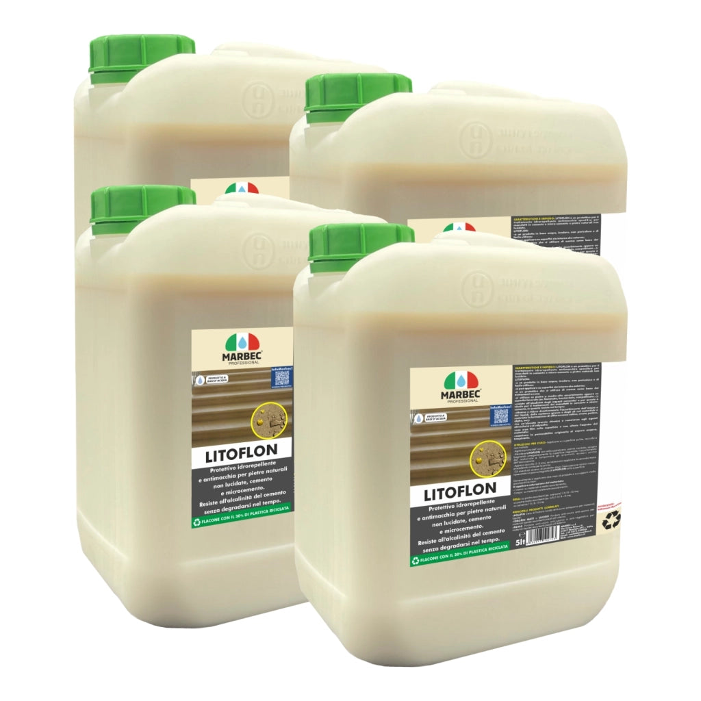 Protettivo antimacchia per cemento, pietre arenarie LITOFLON   5LTx4Pz