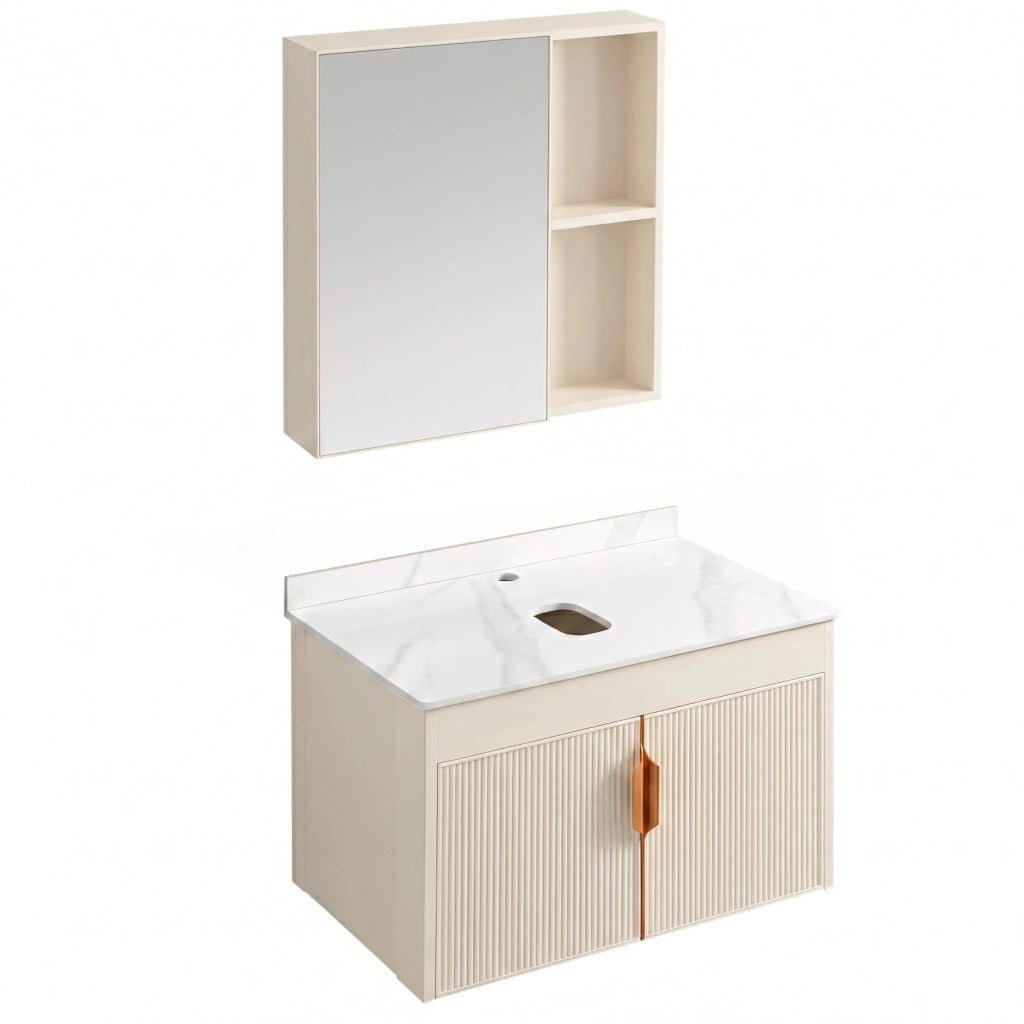 Set Di Mobili Da Bagno Con Top Modo 60cm Beige