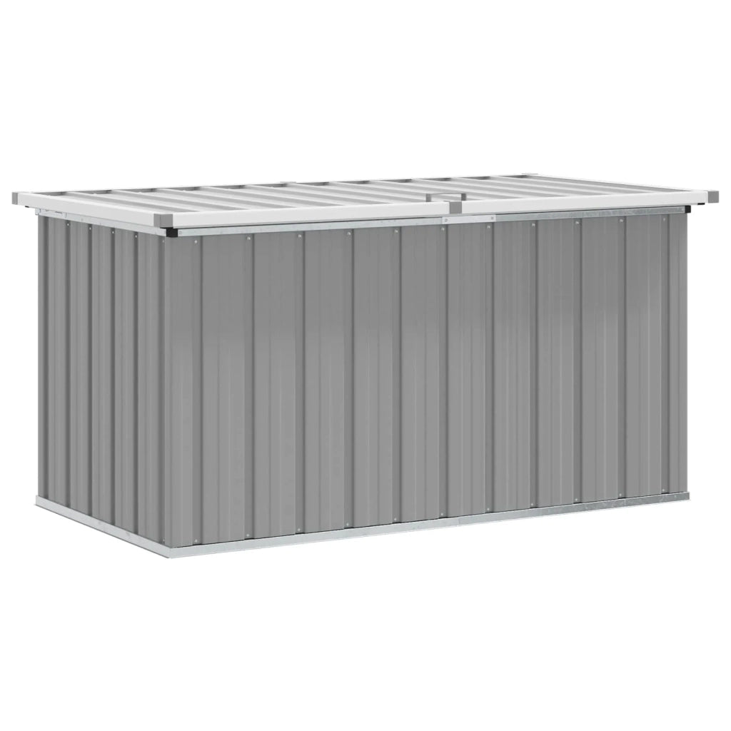 Baule da Giardino Grigio 129x67x65 cm 46262