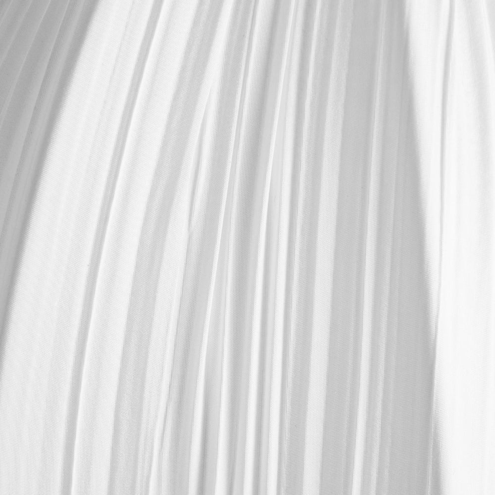 Lampada a sospensione con paralume in tessuto di cotone bianco design moderno luce per soggiorno